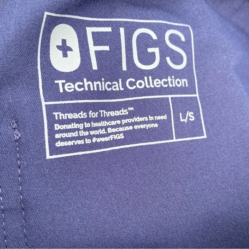 Figs Medical Mens Scrub Pants Navy Blue, Zipper and Button Closure Pockets SZ LS